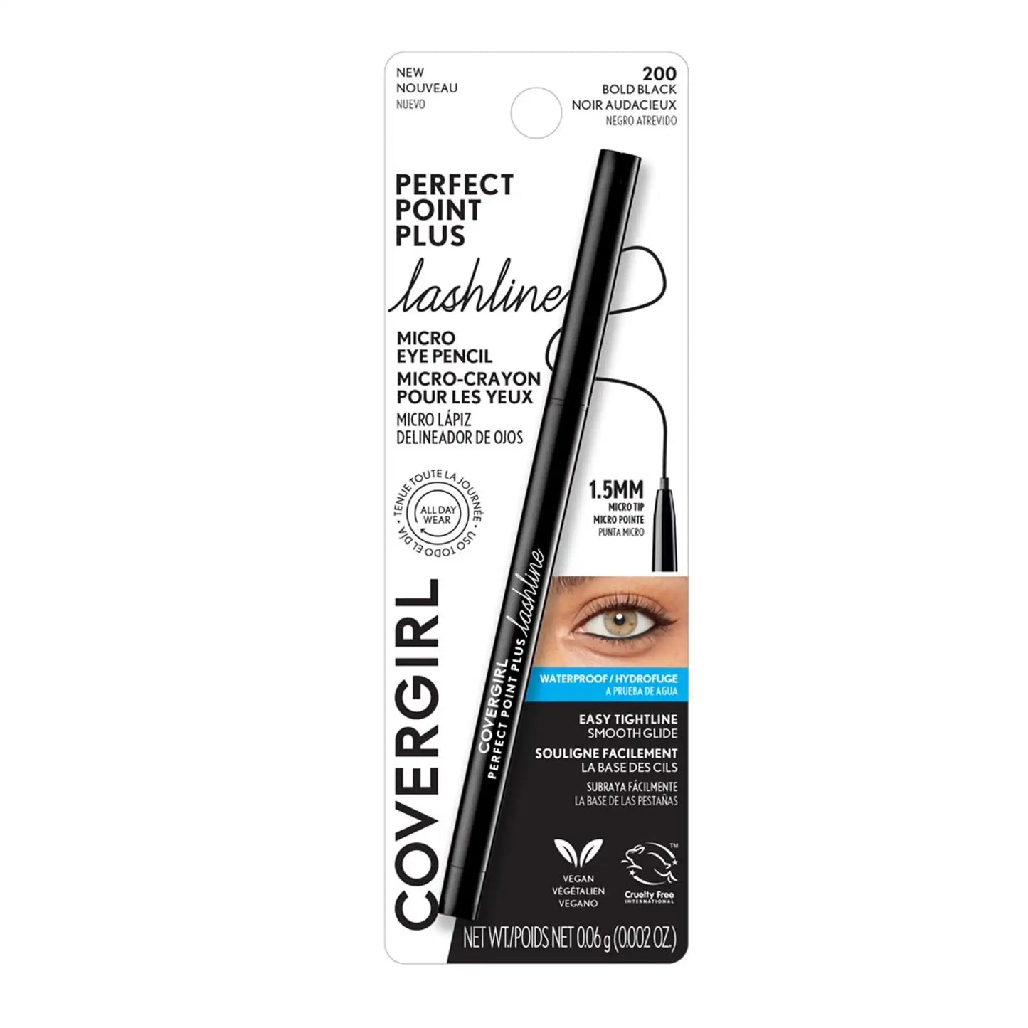 Covergirl lashline micro eye pencil bold black